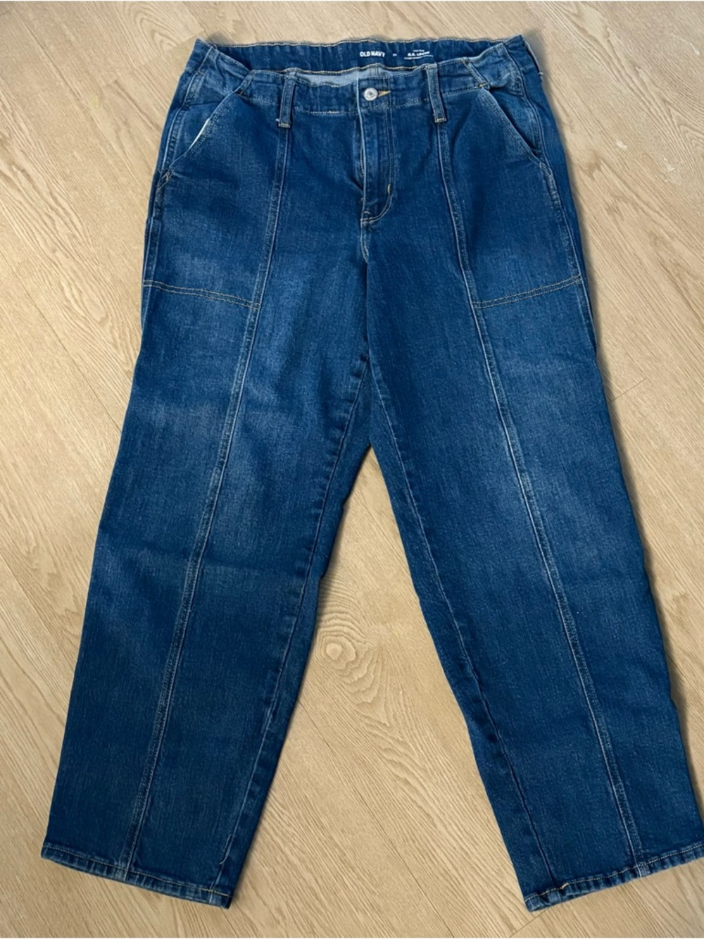 Old Navy Blue High-Rise Loose Fit Jeans